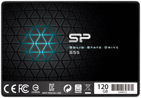 SSD накопитель Silicon Power Slim S55 2.5″ 120 ГБ (SP120GBSS3S55S25) 965844444194919