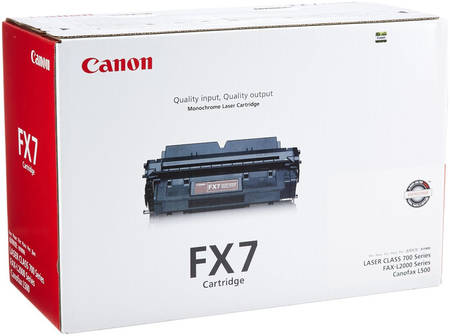 Картридж для лазерного принтера Canon FX-7 черный, оригинал 965844444196501