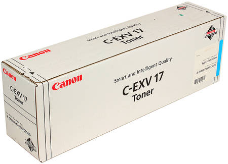 Картридж для лазерного принтера Canon C-EXV17C (0261B002) голубой, оригинал 965844444196554