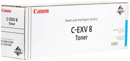 Тонер для лазерного принтера Canon C-EXV8 голубой, оригинал 965844444196557
