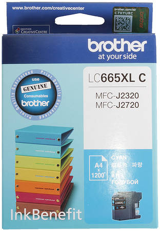 Картридж для струйного принтера Brother LC-665XL-C, оригинал LC-665XLC