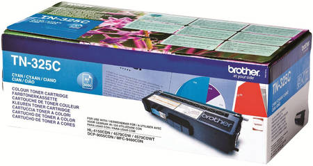 Картридж для лазерного принтера Brother TN-325C, голубой, оригинал 965844444197129