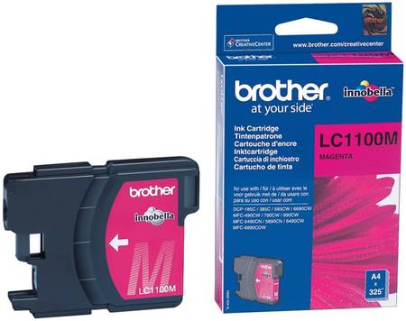 Картридж для струйного принтера Brother LC-1100M, пурпурный, оригинал