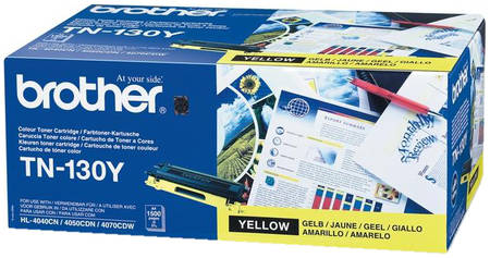 Картридж для лазерного принтера Brother TN-130Y, желтый, оригинал 965844444197271