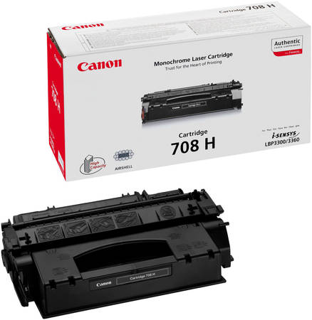 Картридж для лазерного принтера Canon C-708H (0917B002) черный, оригинал 965844444197435