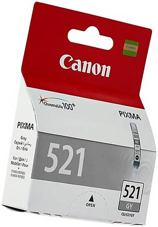Картридж для струйного принтера Canon CLI-521GY (2937B004) серый, оригинал 965844444197454