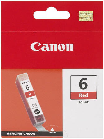 Картридж для струйного принтера Canon BCI-6R (8891A002) красный, оригинал 965844444197466