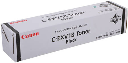 Картридж для лазерного принтера Canon C-EXV18 (0386B002) черный, оригинал 965844444197468