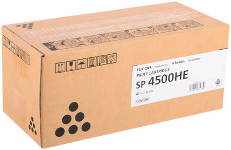 Картридж для лазерного принтера Ricoh SP 4500HE, черный, оригинал 407318 965844444197655