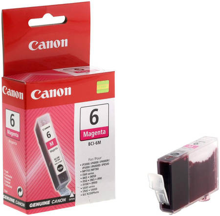 Картридж для струйного принтера Canon BCI-6M (4707A002) пурпурный, оригинал