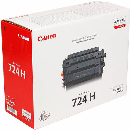 Картридж для лазерного принтера Canon 724H черный, оригинал 965844444197660