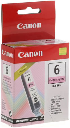 Картридж для струйного принтера Canon BCI-6PM (4710A002) пурпурный, оригинал 965844444197667