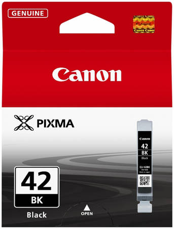 Картридж для струйного принтера Canon CLI-42BK (6384B001) черный, оригинал 965844444197692