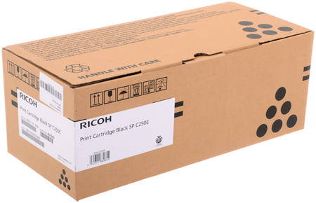 Картридж для лазерного принтера Ricoh SP C250E, черный, оригинал 407543 965844444197693