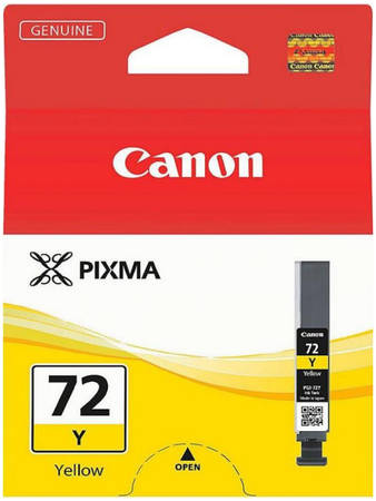 Картридж для струйного принтера Canon PGI-72Y (6406B001) желтый, оригинал 965844444197697