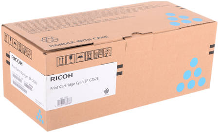 Картридж для лазерного принтера Ricoh SP C252E, голубой, оригинал 407532 965844444197795