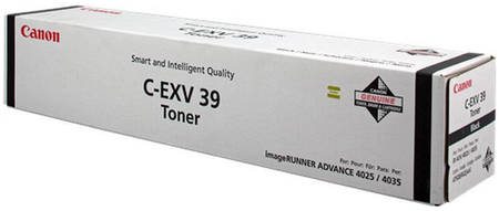 Тонер для лазерного принтера Canon C-EXV39 черный, оригинал 965844444197801