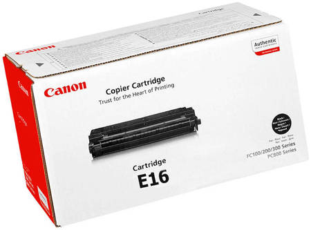 Картридж для лазерного принтера Canon E-16 черный, оригинал 965844444197837