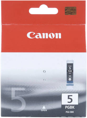 Картридж для струйного принтера Canon PGI-5BK (0628B024) черный, оригинал 965844444197857