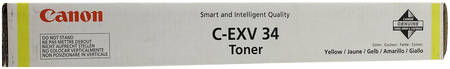 Тонер для лазерного принтера Canon C-EXV34Y , оригинал C-EXV34 Y