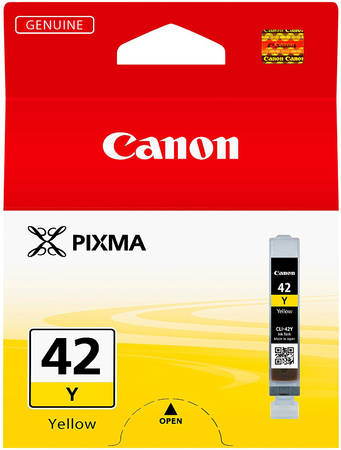 Картридж для струйного принтера Canon CLI-42Y (6387B001) желтый, оригинал 965844444197891