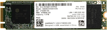 SSD накопитель Intel 540s M.2 2280 1 ТБ (SSDSCKKW010X6X1) 965844444197927