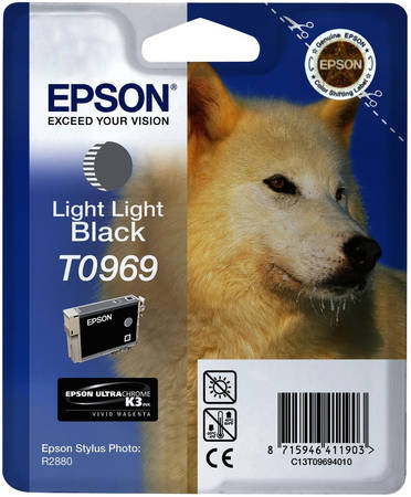 Картридж для струйного принтера Epson C13T09694010, черный, оригинал 965844444199096
