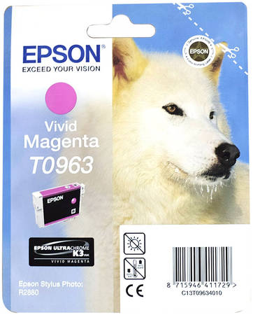 Картридж для струйного принтера Epson C13T09634010, пурпурный, оригинал