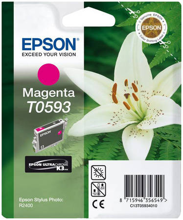 Картридж для струйного принтера Epson C13T05934010, пурпурный, оригинал 965844444199159