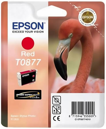 Картридж для струйного принтера Epson C13T08774010, красный, оригинал 965844444199178