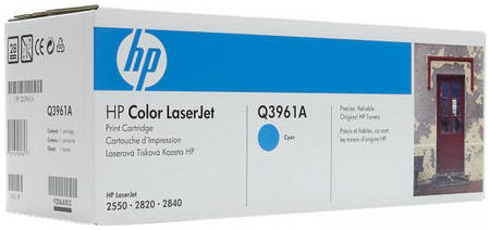 Картридж для лазерного принтера HP 122A (Q3961A) голубой, оригинал 965844444199414