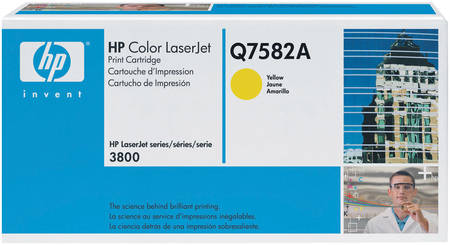 Картридж для лазерного принтера HP 503А (Q7582A) желтый, оригинал 965844444199493