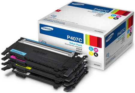 Картридж для лазерного принтера Samsung CLT-P407C, цветные, оригинал