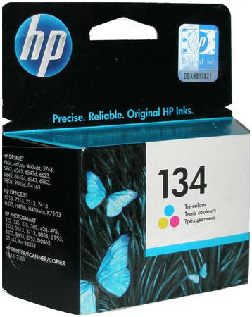 Картридж для струйного принтера HP 134 (C9363HE) цветной, оригинал 965844444199819