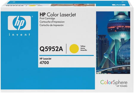 Картридж для лазерного принтера HP 643A (Q5952A) желтый, оригинал 965844444199836