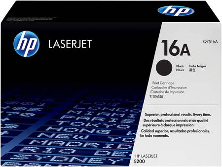 Картридж для лазерного принтера HP 16A (Q7516A) черный, оригинал 965844444199870