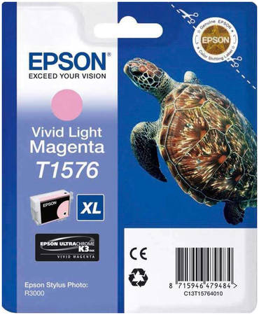 Картридж для струйного принтера Epson C13T15764010, пурпурный, оригинал 965844444199913