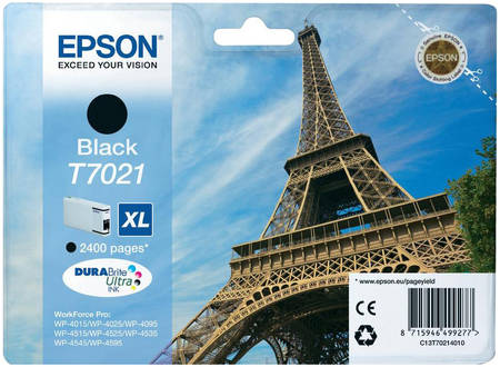 Картридж для струйного принтера Epson C13T70214010, черный, оригинал 965844444199939