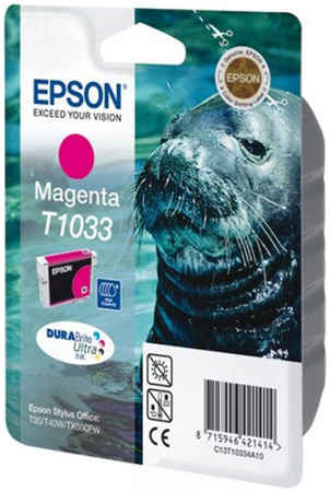Картридж для струйного принтера Epson C13T10334A10, пурпурный, оригинал 965844444199964