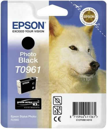 Картридж для струйного принтера Epson C13T09614010, черный, оригинал 965844444199990