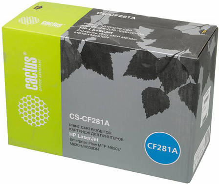 Тонер-картридж для лазерного принтера CACTUS CS-CF281A черный, совместимый 965844444248027