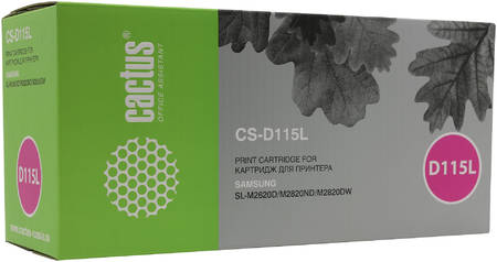 Тонер-картридж для лазерного принтера CACTUS CS-D115L черный, совместимый 965844444248036