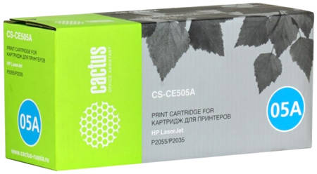 Картридж лазерный Cactus CS-CE505AS, черный (CS-CE505AS) 965844444248069