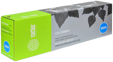 Тонер-картридж для лазерного принтера CACTUS CS-CB380A черный, совместимый 965844444248140