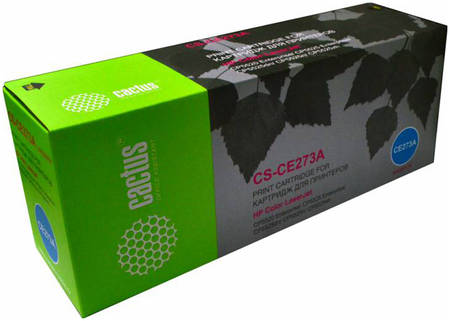 Тонер-картридж для лазерного принтера CACTUS CS-CE273A пурпурный, совместимый 965844444248143