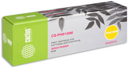 Тонер-картридж для лазерного принтера CACTUS CS-PH6140M пурпурный, совместимый
