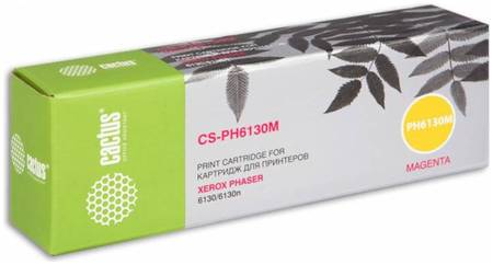 Тонер-картридж для лазерного принтера CACTUS CS-PH6130M пурпурный, совместимый