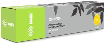 Тонер-картридж для лазерного принтера CACTUS CS-PH7400 черный, совместимый 965844444248353