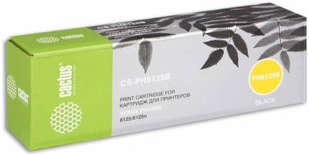 Тонер-картридж для лазерного принтера CACTUS CS-PH6125B (CS-PH6125B) черный, совместимый 965844444248394