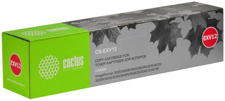 Тонер-картридж для лазерного принтера CACTUS CS-EXV12 черный, совместимый 965844444248981